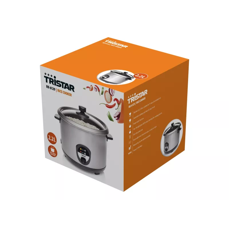 Tristar RK-6129 Ryżowarka 2.2 L Stal nierdzewna 900 W