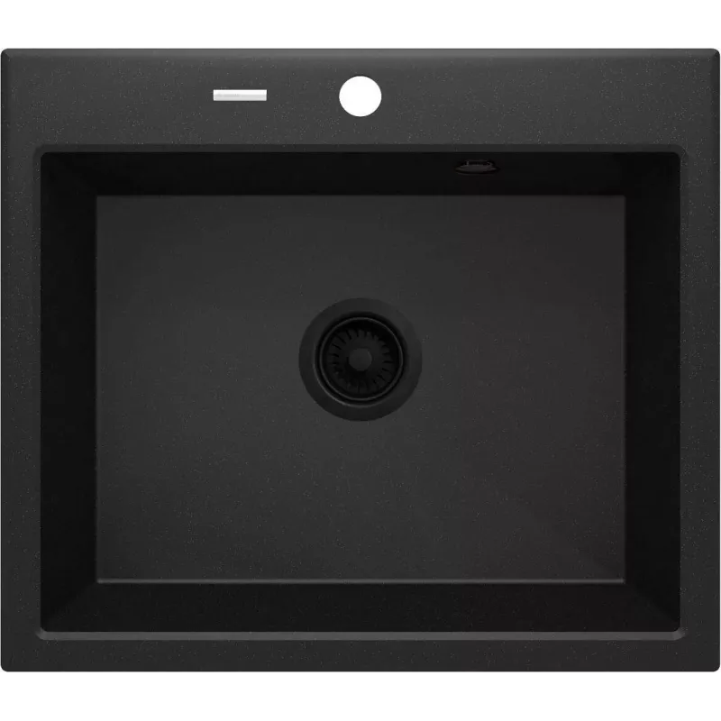 DEANTE 1-Bowl Granite Sink Graphite Metallic Andante