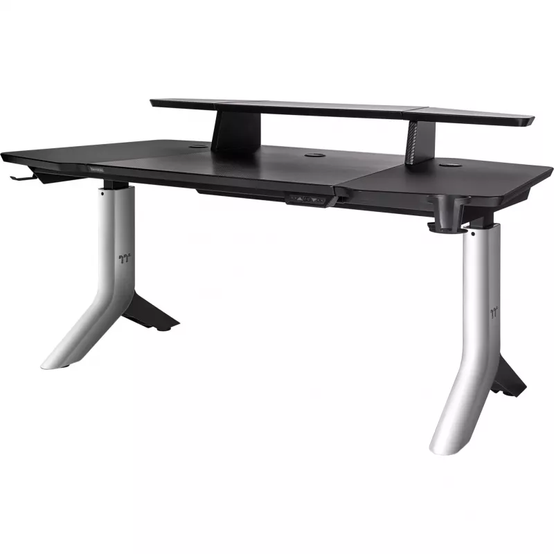 Thermaltake ARGENT P900 Smart Gaming Desk - L-Shape - Electric Height Adjustment - Black