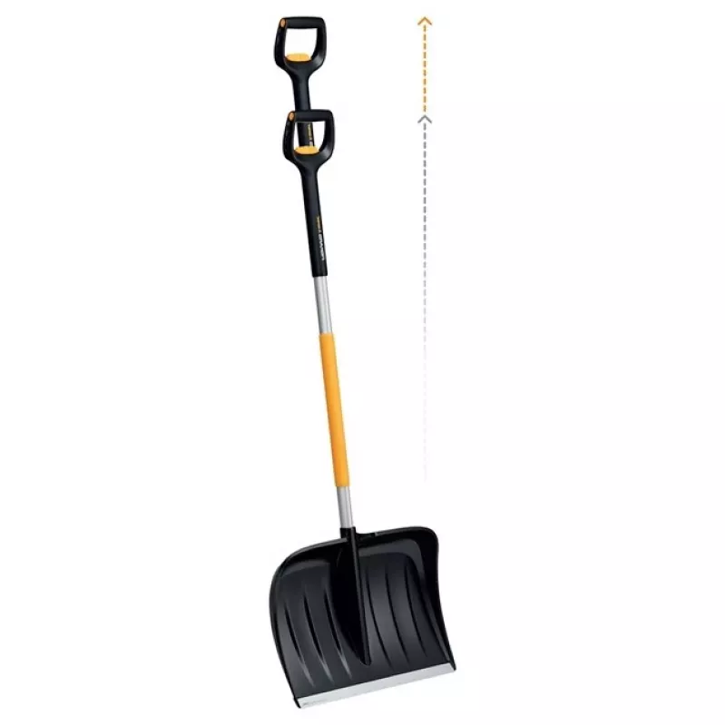 Fiskars 1057189 Łopata do śniegu Metalowa Czarny, Pomarańczowy