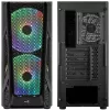 Aerocool AirHawk Duo Midi-Tower, Tempered Glass - Czarny