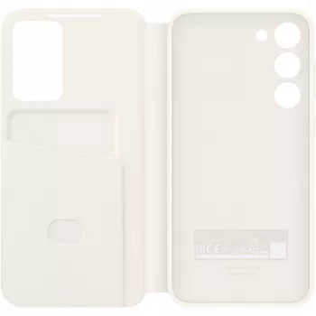 Samsung Smart View Wallet Case do Galaxy S23+, Cream (EF-ZS916CUEGWW)
