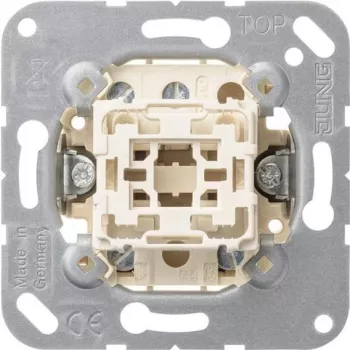JUNG 506-20U Uniwersalny łącznik wahadłowy, 20 AX, 250 V AC, do montażu podtynkowego, z termoplastu, wkładka