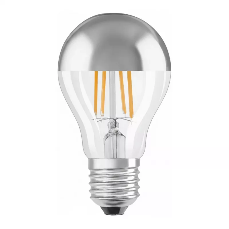 LEDVANCE LED Bulb 6.5W E27 650lm 2700K Warm White Silver Crown 300°