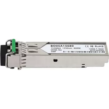 BlueOptics SFP-4D Kompatybilny moduł SFP, LC-Duplex, 100BASE-ZX, światłowód jednomodowy, 1550nm, 80km, DDM, 0°C/+70°C (SFP-4D-BO)