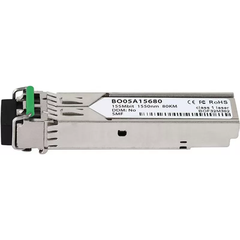 BlueOptics SFP100SM80-BO SFP Transceiver, 100BASE-ZX, Singlemode, 1550nm, 80km, LC Duplex, DDM, 0-70°C