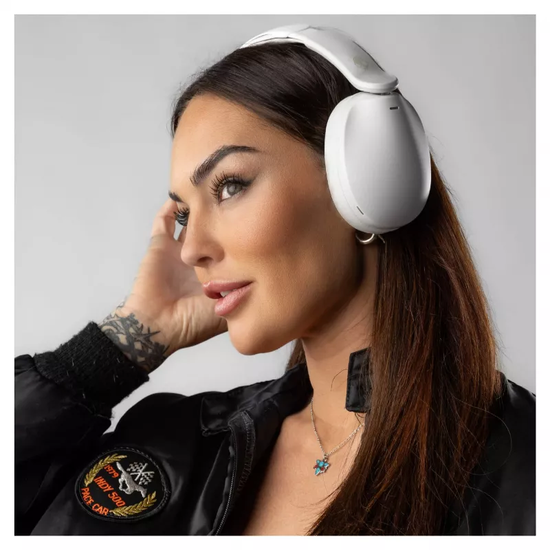 Skullcandy Hesh 360 Bezprzewodowe Słuchawki Nauszne, Bluetooth 5.0, Aktywna Redukcja Szumów, Biały
