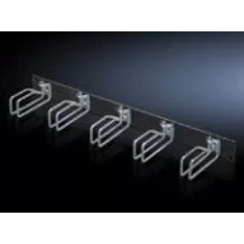 Panel zarządzania kablami Rittal 7257.105, czarny, stal, 2U, 19 cali, 482,6 mm