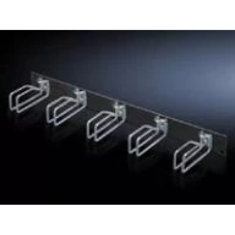 Panel zarządzania kablami Rittal 7257.105, czarny, stal, 2U, 19 cali, 482,6 mm