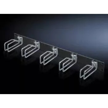 Panel zarządzania kablami Rittal 7257.105, czarny, stal, 2U, 19 cali, 482,6 mm