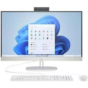 HP 27-cr1071ng Intel Core Ultra 7 155U All-in-One PC, 27 cali FHD IPS, 16 GB DDR5, 1 TB SSD, Windows 11 Home, Natural Silver
