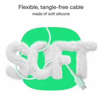 GREEN CELL USB-C do USB-C PowerFlex 100W Kabel Silikonowy 1.2m Czarny