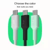 GREEN CELL USB-C do USB-C PowerFlex 100W Kabel Silikonowy 1.2m Czarny