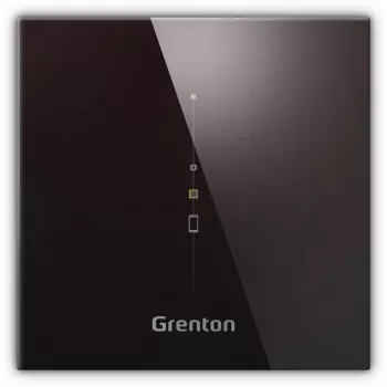 GRENTON Multisensor Panel - Temperatura, Wilgotność, Ciśnienie Atmosferyczne, Dźwięk, Światło, CO2, TVOC, IR/TF-Bus, Czarny Szklany