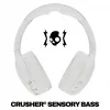 Skullcandy Crusher Evo Bezprzewodowe Słuchawki Nauszne z Sensorycznym Basem, Bluetooth 5.0, Bateria 40-godzinna, Biały