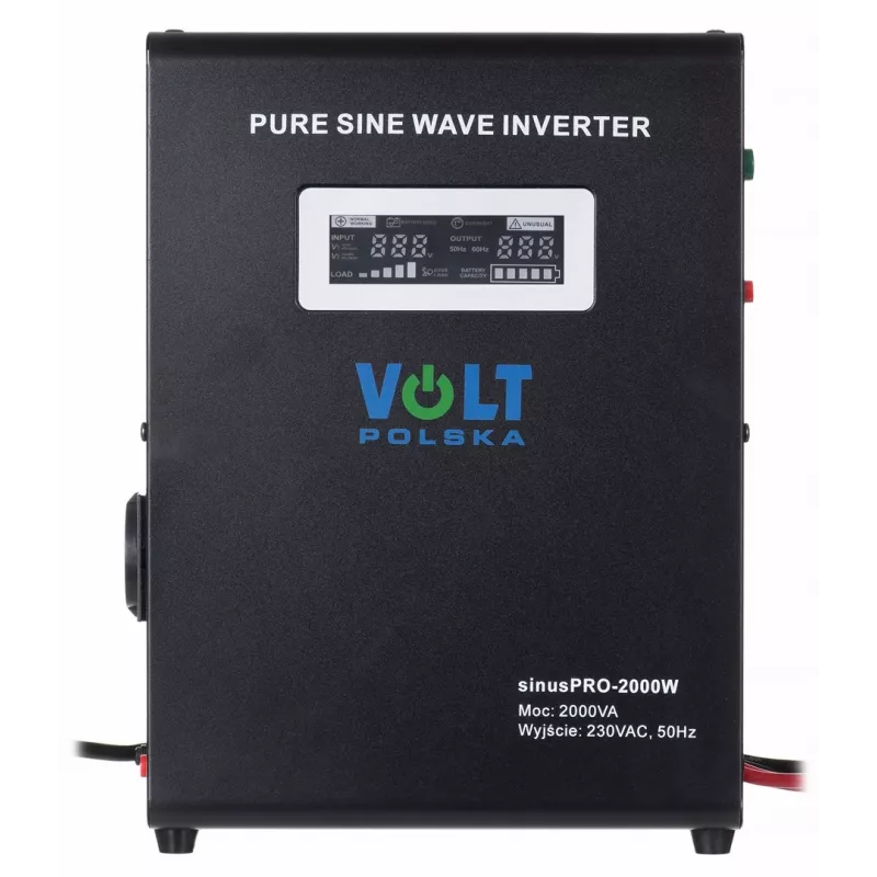 VOLT POLSKA SINUS PRO 2000W 24V Pure Sine Wave Inverter/Charger 1400W Continuous