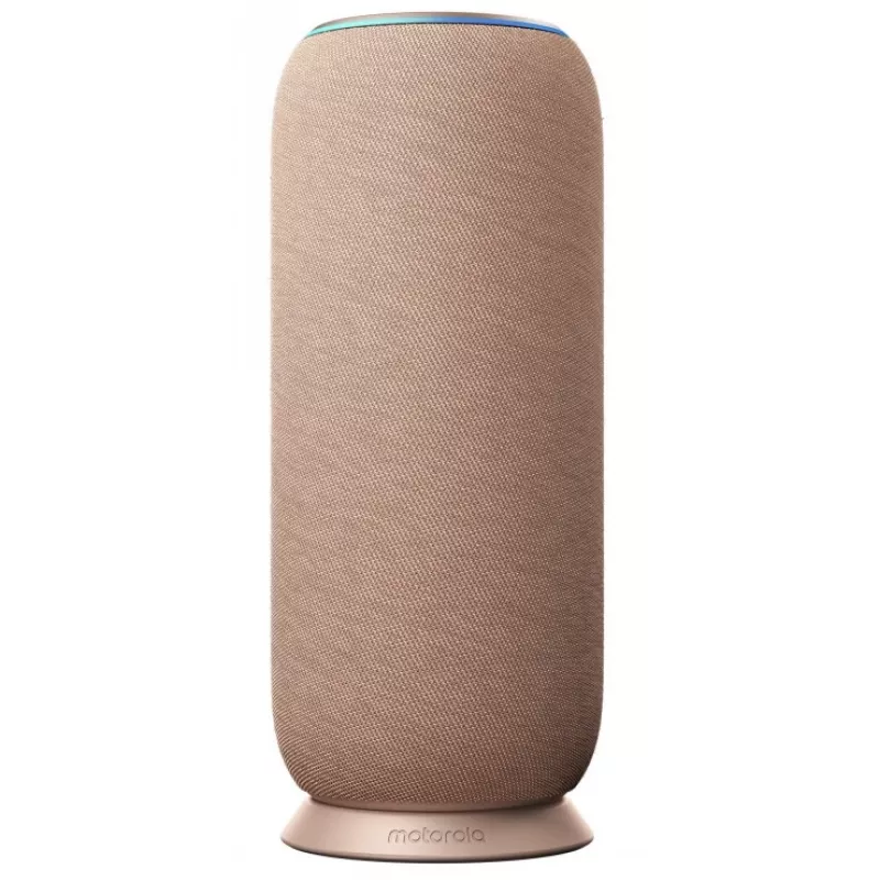 MOTOROLA Sound Flow Speaker XT2549-1 30W Output Sound by Bose Wi-Fi BT Airplay2 Google Spotify UWB 6000mAh IP67 Dock Charging Warm Taupe