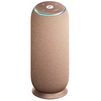 MOTOROLA Sound Flow Speaker XT2549-1 30W Output Sound by Bose Wi-Fi BT Airplay2 Google Spotify UWB 6000mAh IP67 Dock Charging Warm Taupe