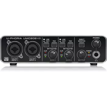 Behringer UMC202HD USB Audio Interface z przedwzmacniaczami MIDAS
