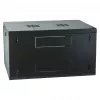 EFB-ELEKTRONIK 19 cali Szafa ścienna 6U, stała, 1-częściowa, RAL 9005 Jet Black, Głębokość 450 mm (691706VTS.45)