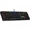 Defender Mirax GK-352 Mechaniczna Klawiatura Gamingowa, Przełączniki Outemu Blue, Podświetlenie RGB, Przewodowa USB, Czarny