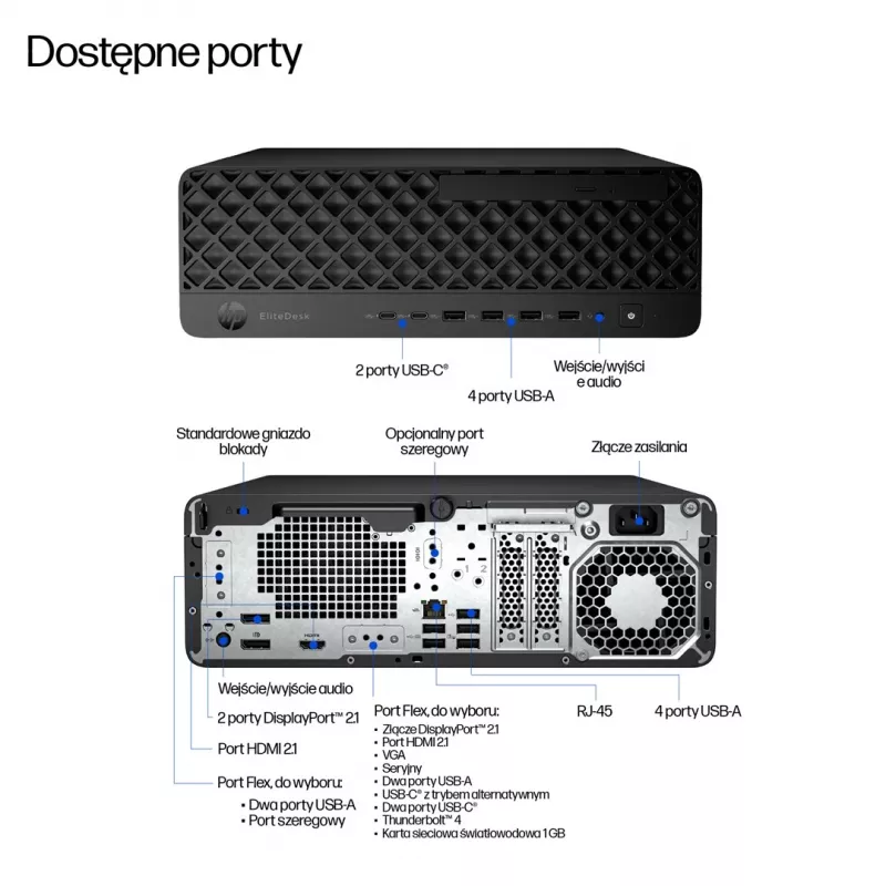 HP EliteDesk 800 G1 SFF Desktop PC, Intel Core i5-4590, 16GB RAM, 512GB SSD, Windows 11 Pro, 3-Year Warranty