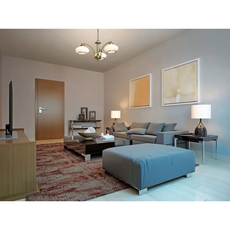 Activejet Classic Żyrandol Sufitowy Lampa Wisząca RITA Patina Potrójna 3xE27 do Salonu