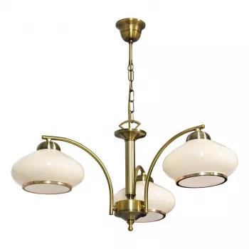 Activejet Classic Żyrandol Sufitowy Lampa Wisząca RITA Patina Potrójna 3xE27 do Salonu