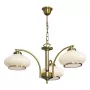 Activejet Classic Żyrandol Sufitowy Lampa Wisząca RITA Patina Potrójna 3xE27 do Salonu