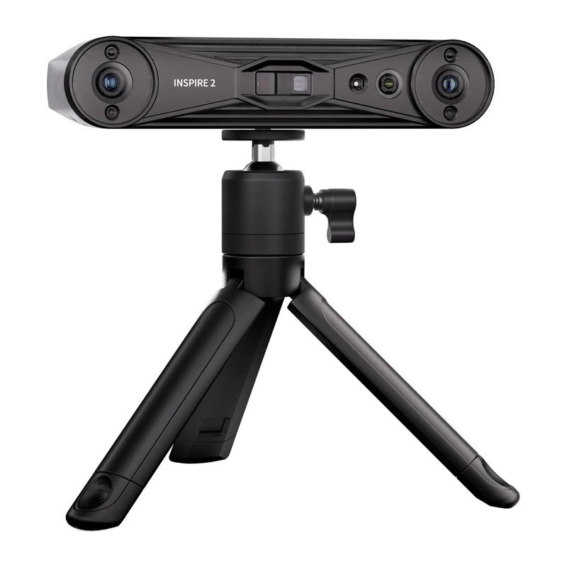 Skaner 3D Revopoint Inspire 2 Standard Edition – ręczny i stacjonarny, podwójna oś światła strukturalnego podczerwonego, dokładność 0,05 mm, kolor 24-bitowy