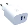 3MK FlowPower 30W USB-A USB-C PD 3.0 QC 4+ Wall Charger White