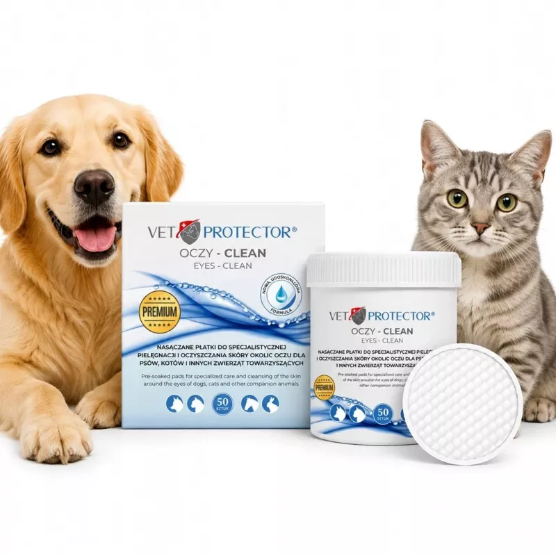 JM SANTE VET PROTECTOR Eye Clean Wipes 50 sztuk