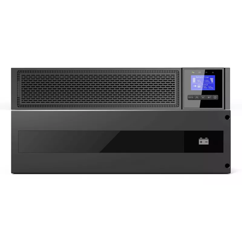 LevelOne VOLTA UPS-2110 Online Double Conversion UPS 10KVA/10000W 6U Rack/Tower Czarny