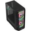 Aerocool NightHawk Duo Midi-Tower, Tempered Glass - Czarny