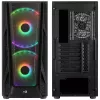 Aerocool NightHawk Duo Midi-Tower, Tempered Glass - Czarny