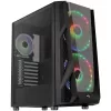Aerocool NightHawk Duo Midi-Tower, Tempered Glass - Czarny