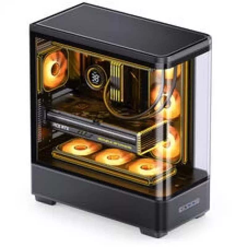 Jonsbo TK-5 Midi-Tower, ATX, Tempered Glass - Czarny