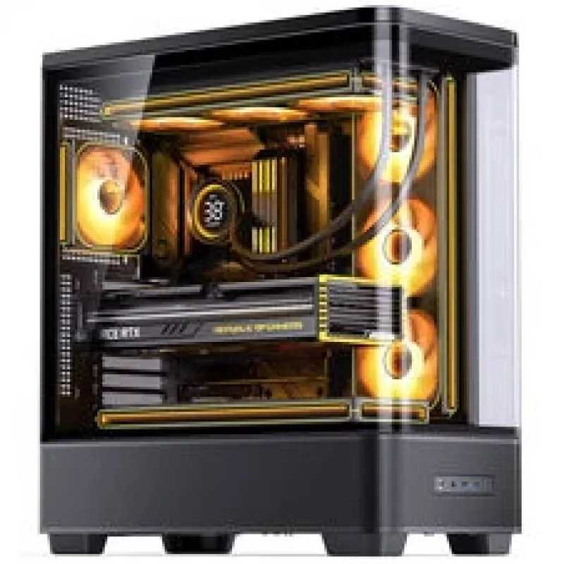 Jonsbo TK-5 Midi-Tower, ATX, Tempered Glass - Czarny