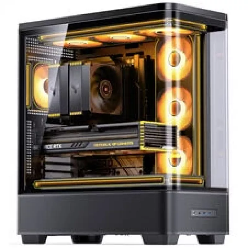 Jonsbo TK-5 Midi-Tower, ATX, Tempered Glass - Czarny