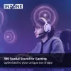 Sony INZONE H5 Bezprzewodowy zestaw słuchawkowy do gier, nauszny, z mikrofonem, biały