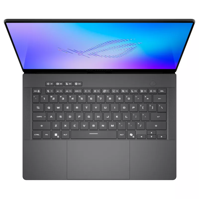 ASUS ROG Zephyrus G14 GU405AW-SY033W Gaming Laptop, Intel Core Ultra 9 185H, 64GB RAM, 2TB SSD, NVIDIA GeForce RTX 5080, 14 cali 2.8K OLED, Windows 11 Home, Platinum White