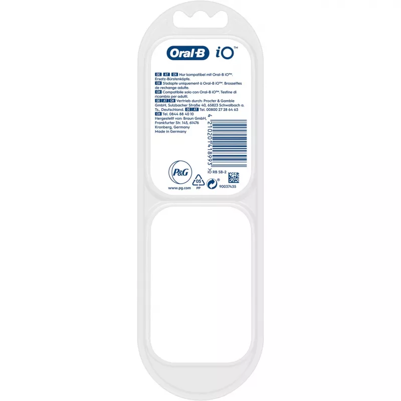 BRAUN Oral-B iO Gentle Care Wkład szczoteczki 2 szt. Czarny