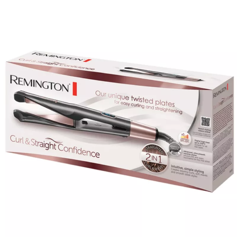 Remington S6606 Prostownica do włosów Czarny/Brąz