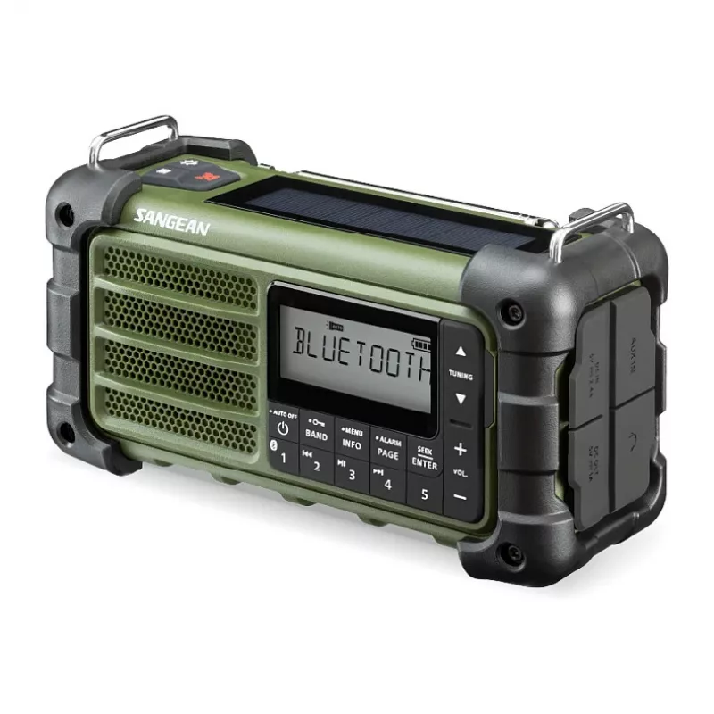 Sangean MMR-99 AM/FM Przenośne Radio Alarmowe Leśna Zieleń