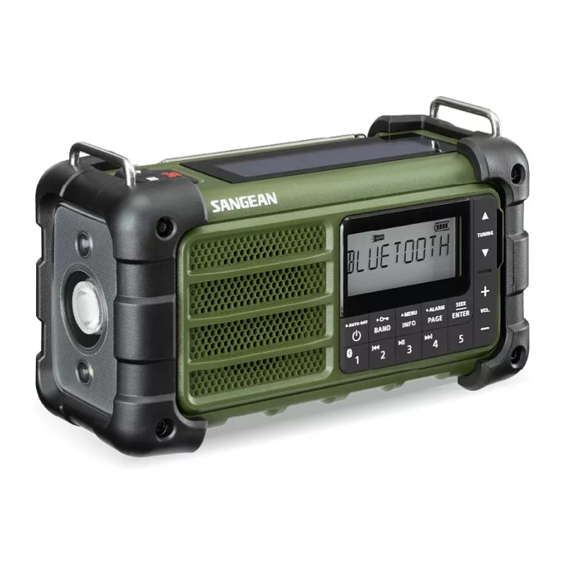 Sangean MMR-99 AM/FM Przenośne Radio Alarmowe Leśna Zieleń