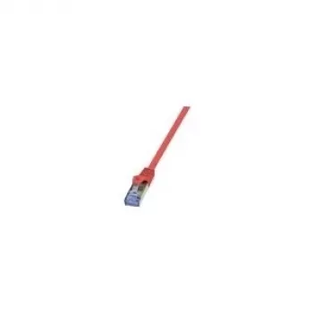LogiLink PrimeLine Cat.6A S/FTP PIMF Patch Cable 0.25m Red