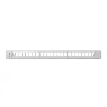 LANBERG PPKS-1124-S Keystone Patch Panel 19 inch 24 Port 1U UTP Cat.5e Szary
