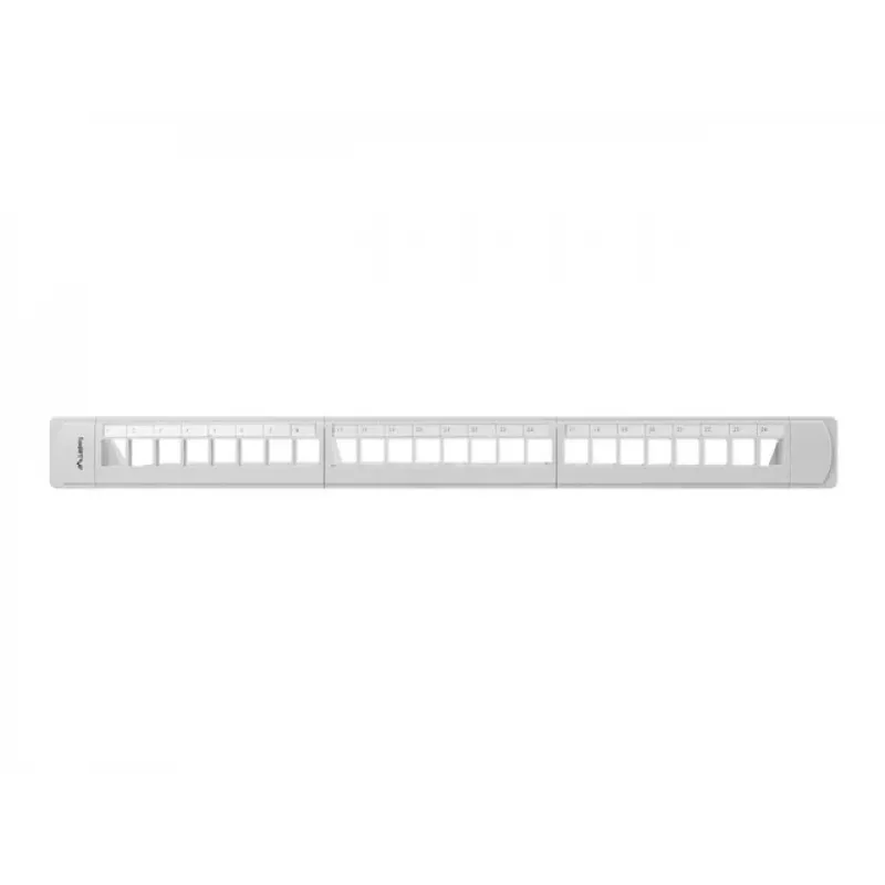LANBERG PPKS-1124-S Keystone Patch Panel 19 inch 24 Port 1U UTP Cat.5e Szary