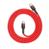 Baseus Cafule USB-C na USB-C Kabel 60W 1m Czerwony
