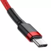 Baseus Cafule USB-C na USB-C Kabel 60W 1m Czerwony